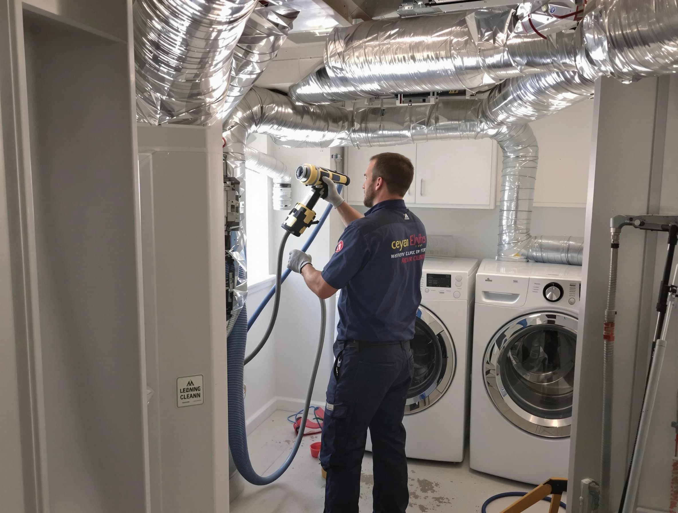 Glendale Dryer Vent Cleaning specialist using advanced equipment for thorough duct cleaning in Glendale