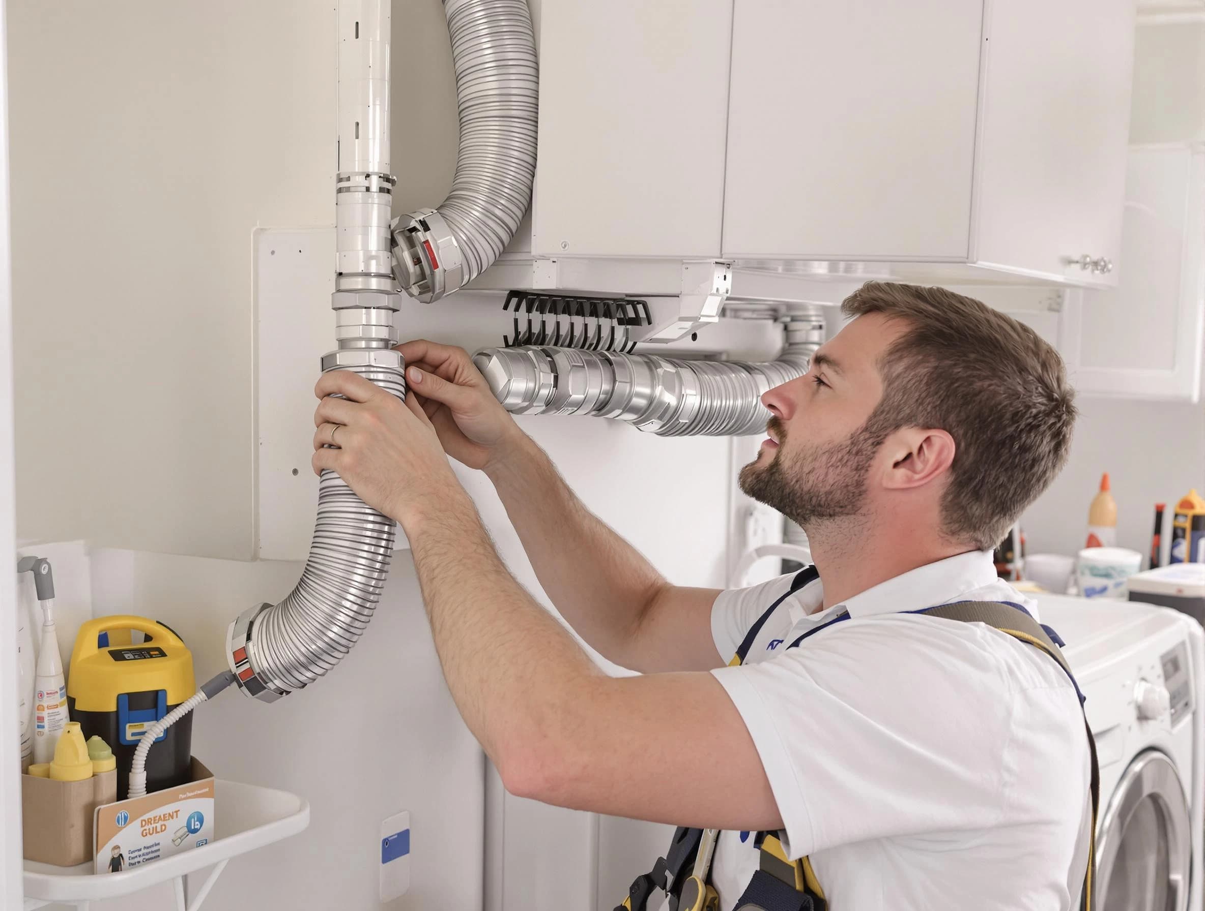 Professional dryer vent repair and installation by Glendale Dryer Vent Cleaning in Glendale