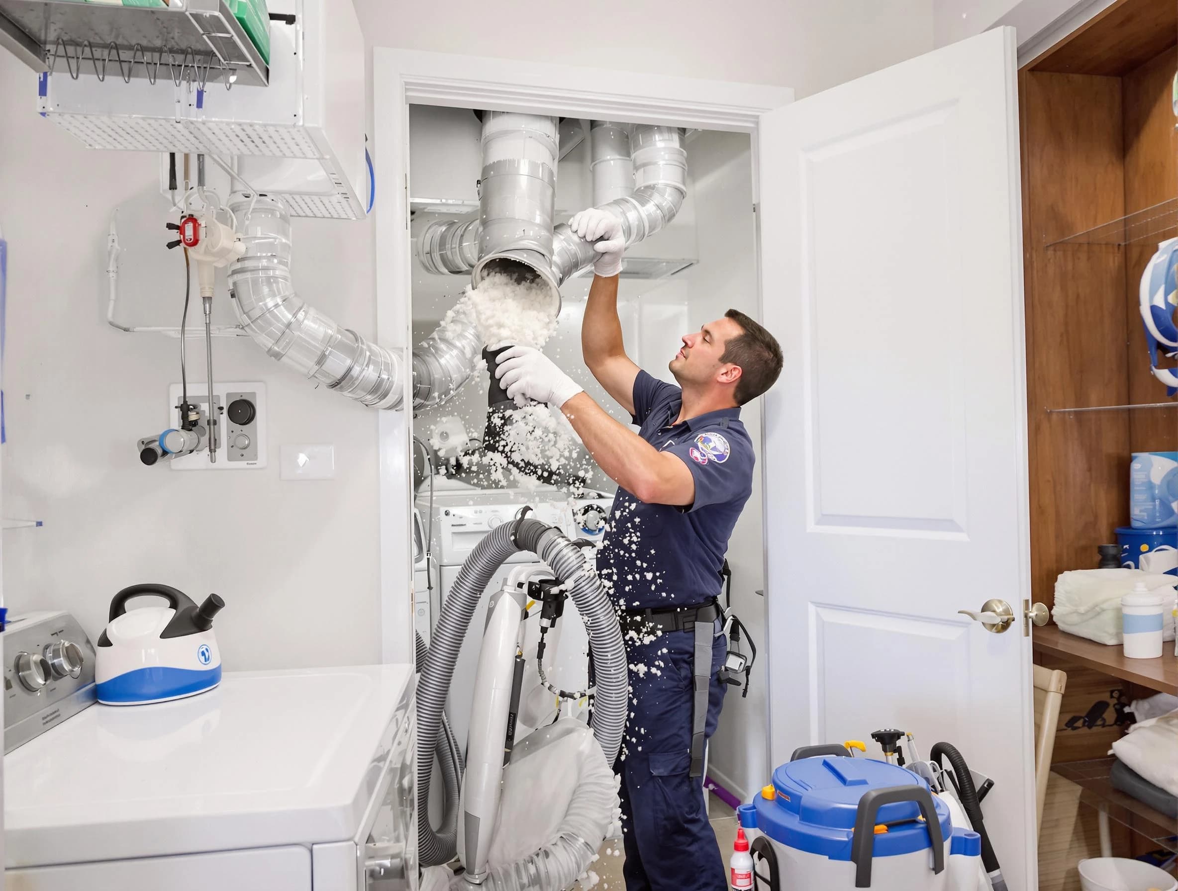 Glendale Dryer Vent Cleaning technician delivering thorough residential dryer vent cleaning service in Glendale