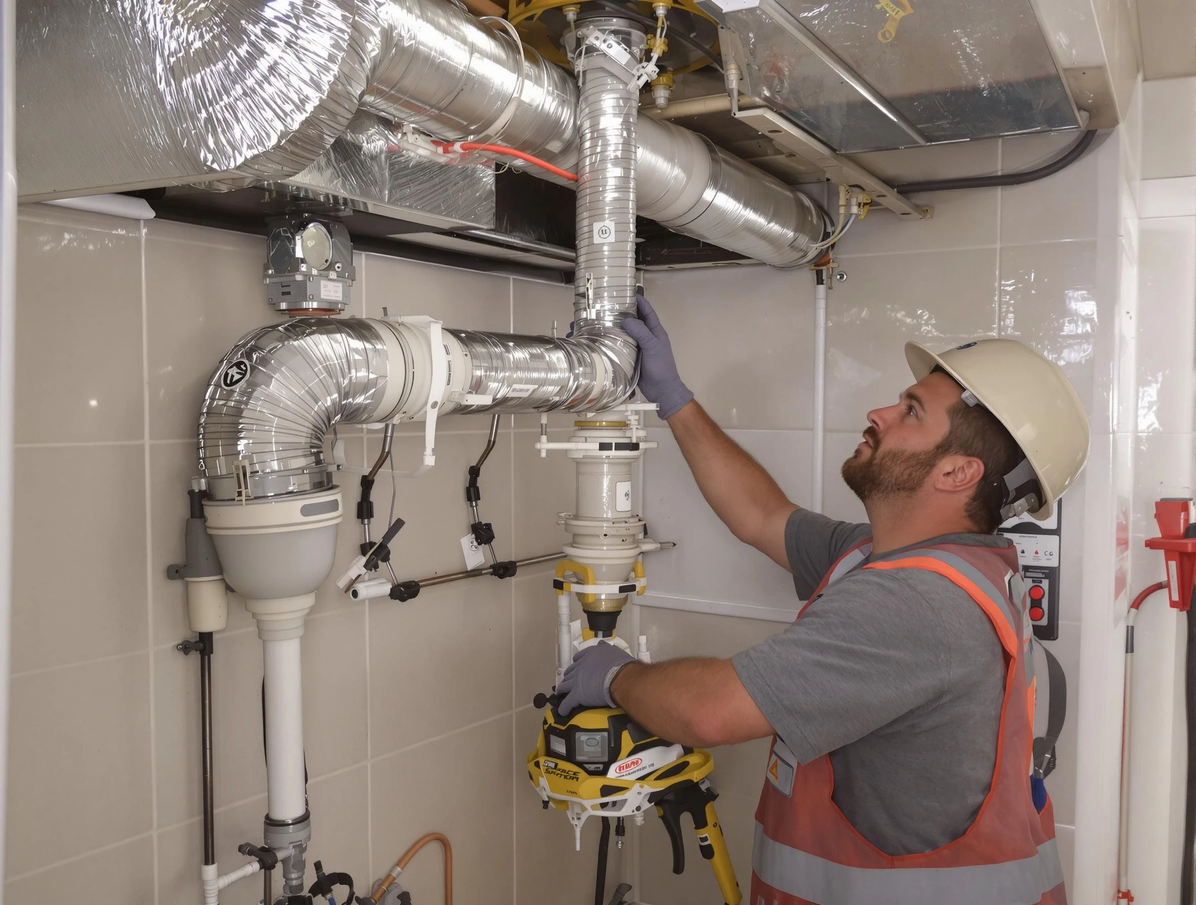 Glendale Dryer Vent Cleaning expert performing professional dryer vent repair and installation in Glendale
